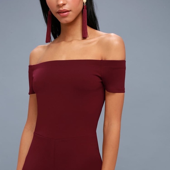 Lulu “Strut Your Stuff” SEXY Off Shoulder Jumpsuit - Picture 4 of 12